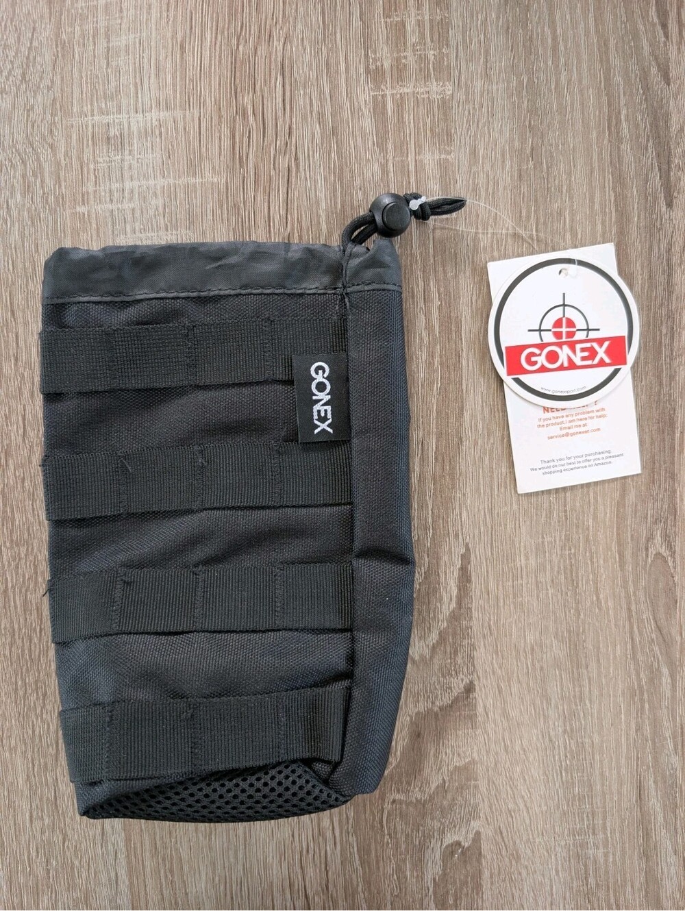 NWT Gonex Tactical Military MOLLE Water Bottle Pouch Black